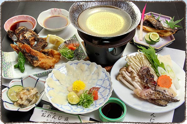 淡路の海のオコゼ満足プラン