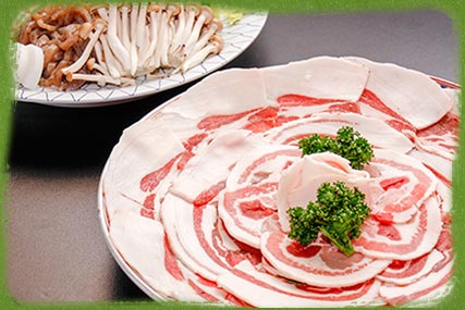 地元で獲れた ぼたん鍋